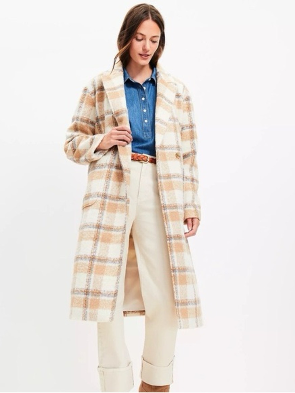 LOFT oversized plaid jacket
